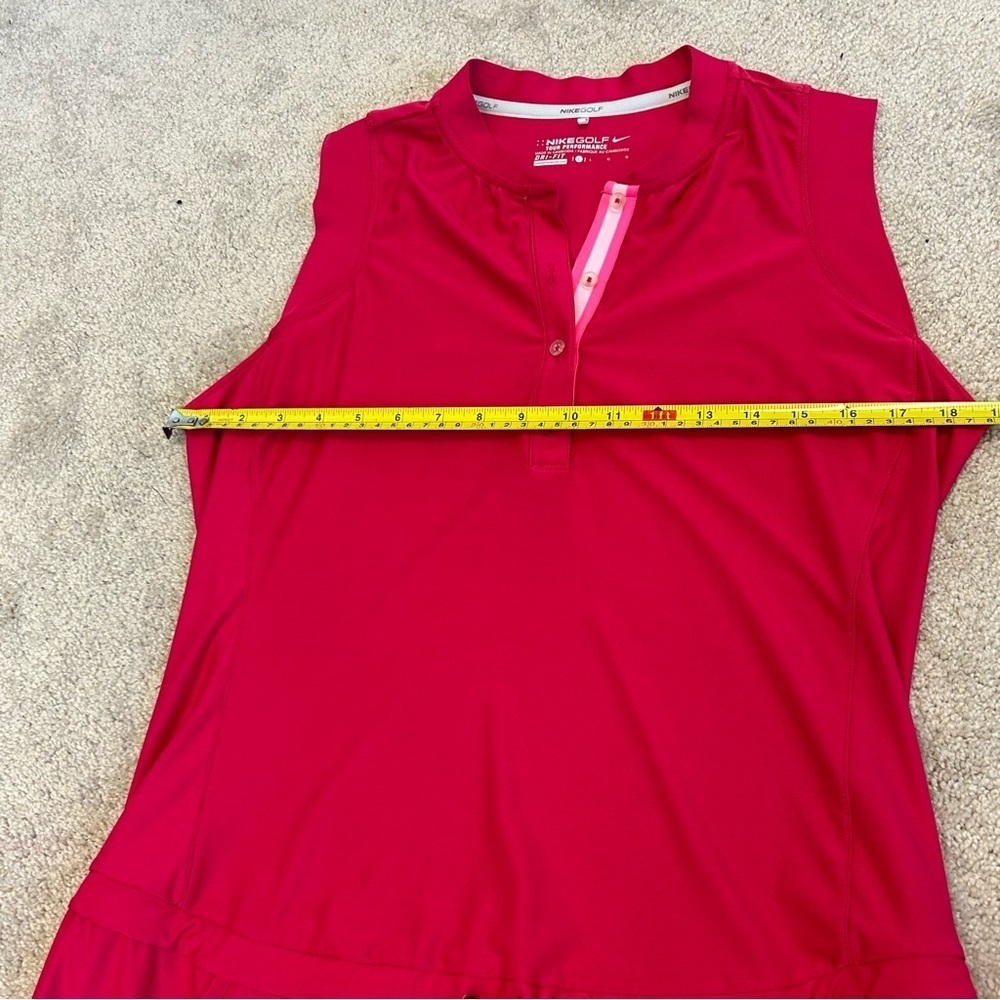 NIKE tour performance Dri-fit pink sleeveless tennis golf athletic dress Sz L - Picture 12 of 14